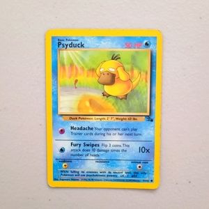 Classic Fossil Psyduck 53/62 Common Pokemon Card